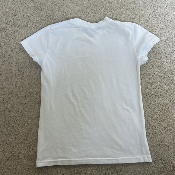 ABERCROMBIE & FITCH Vintage Y2K short sleeve tee white with blue & yellow letter - Picture 2 of 8